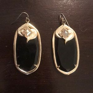 Kendra Scott Black & Gold Earrings